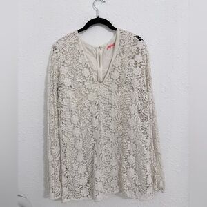 Free People Ivory Lace Detail Dress
